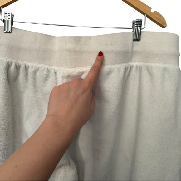 Nike X Naomi Osaka Phoenix Fleece High Waisted Oversized Sweatpants Sz 2XL White - Picture 9 of 13